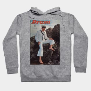 DRUM Pictorial  - Vintage Physique Muscle Male Model Magazine Cover Hoodie